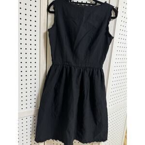 Lanz Originals 1960s Summer Dress Black Textured Dress